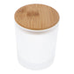 Frosted Glass Jar with Bamboo Lid 250ml