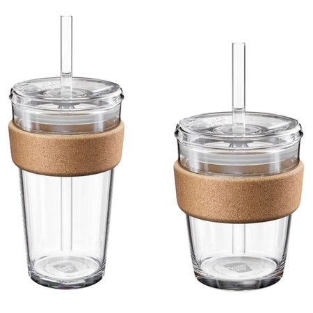 Four 16oz. Glass Cups w/Straws & Lids for $18.93 (Reg. $40) - Kids  Activities, Saving Money, Home Management