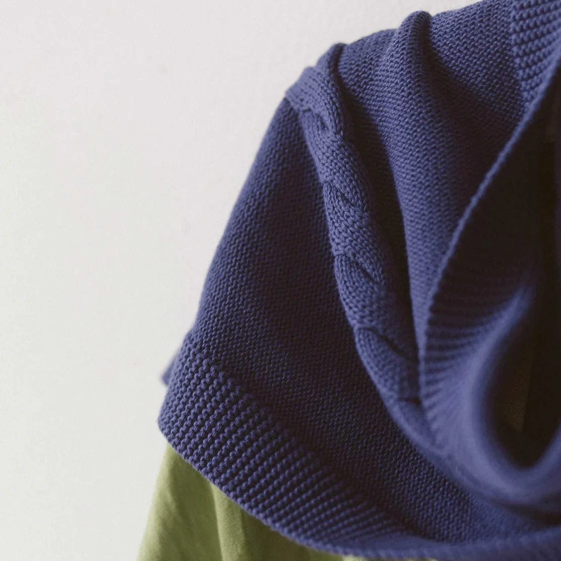 Lazybones Cable Scarf - Indigo