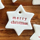 Paper Boat Press Ceramic Christmas Decoration Tag - Little Stars