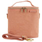 SoYoung Petite Raw Linen Insulated Lunch Cooler Bag