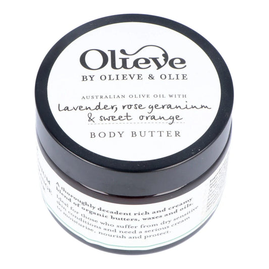 Olieve Body Butter - Lavender, Rose Geranium & Sweet Orange 100ml