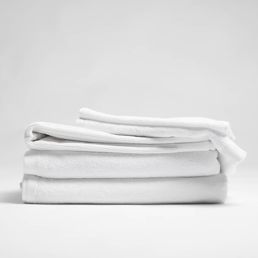 Organic Cotton Bath Sheets - White SPA Bath Sheets / White