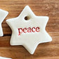 Paper Boat Press Ceramic Christmas Decoration Tag - Little Stars