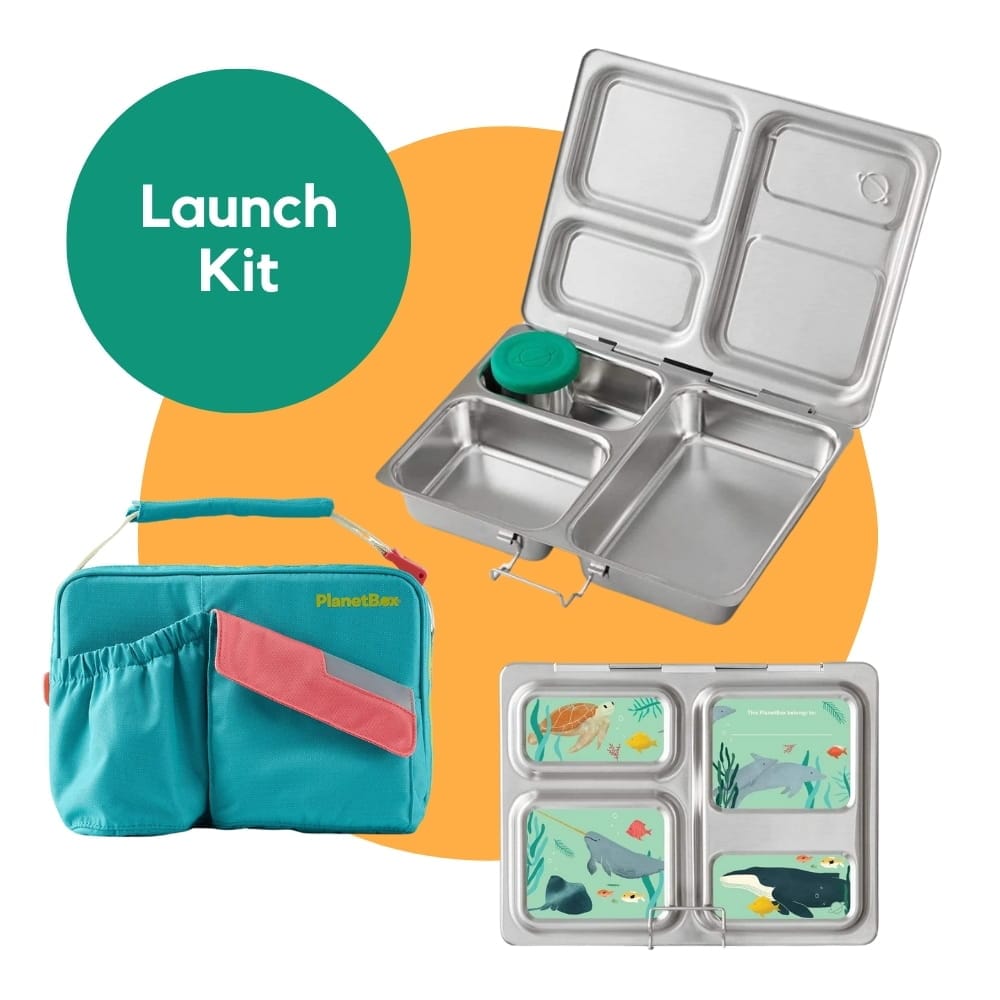 Planetbox LAUNCH Lunch Box Kits (Box, Carry Bag, Containers, Magnets)