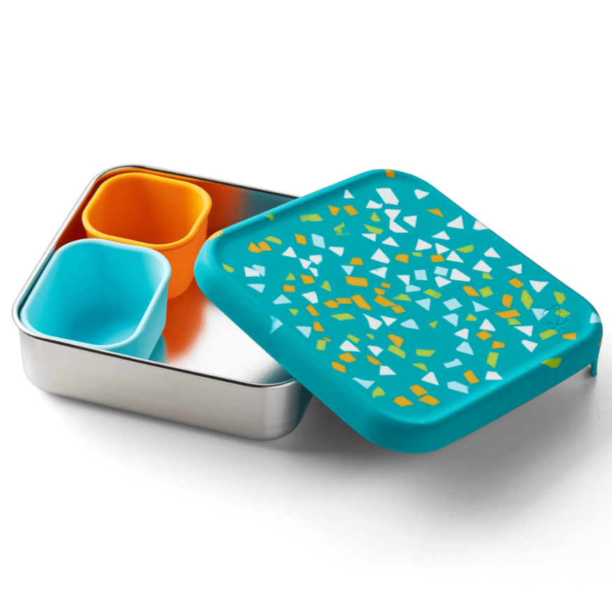 Planetbox Trailblazer Sandwich Box Lagoon Terrazzo