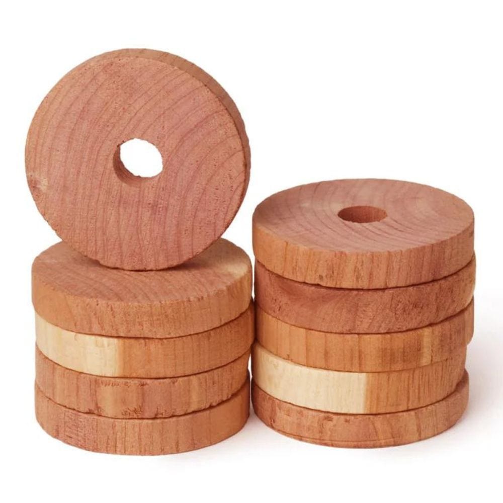 Redecker Red Cedar Clothes Hanger Discs - Pack 10