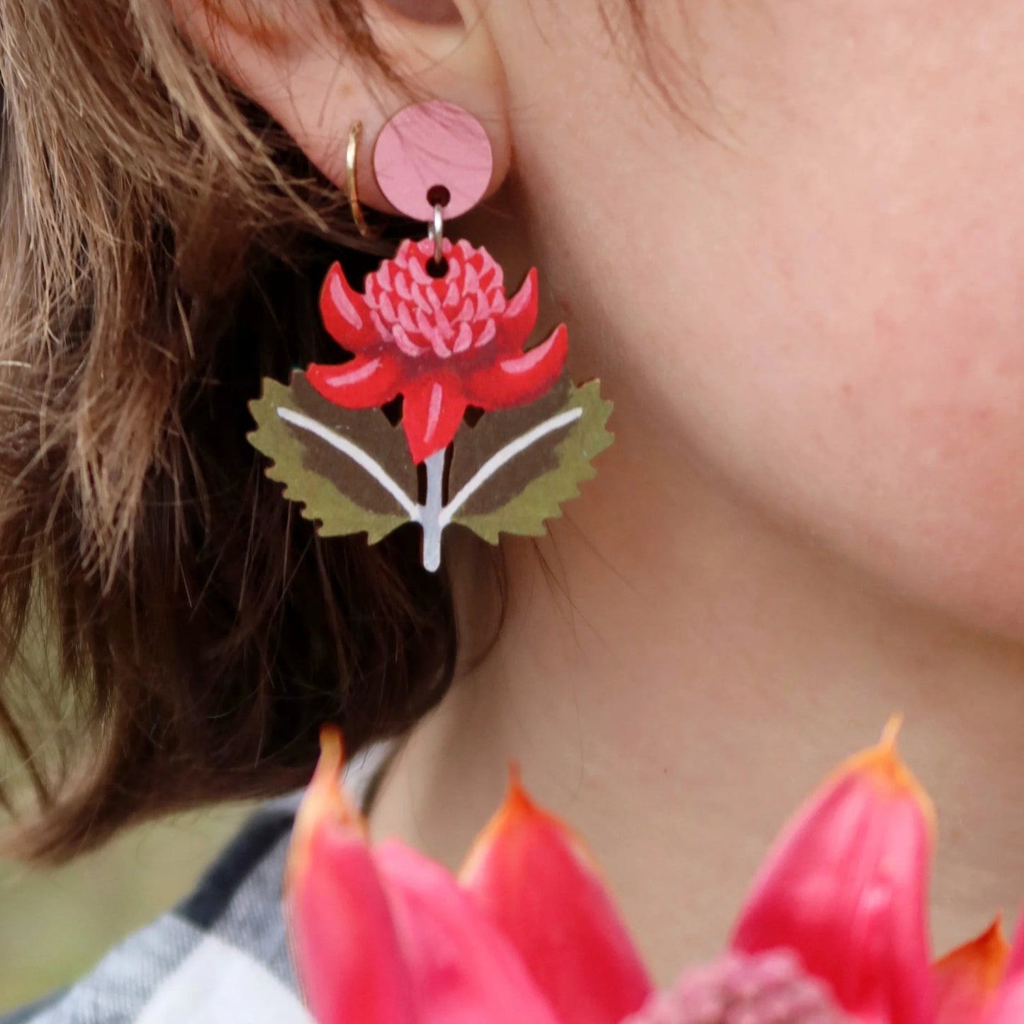 Pixie Nut and Co Waratah Earrings