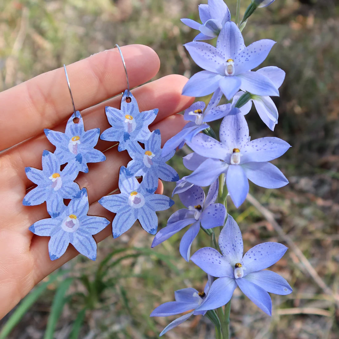 Pixie Nut and Co Sun Orchid Earrings