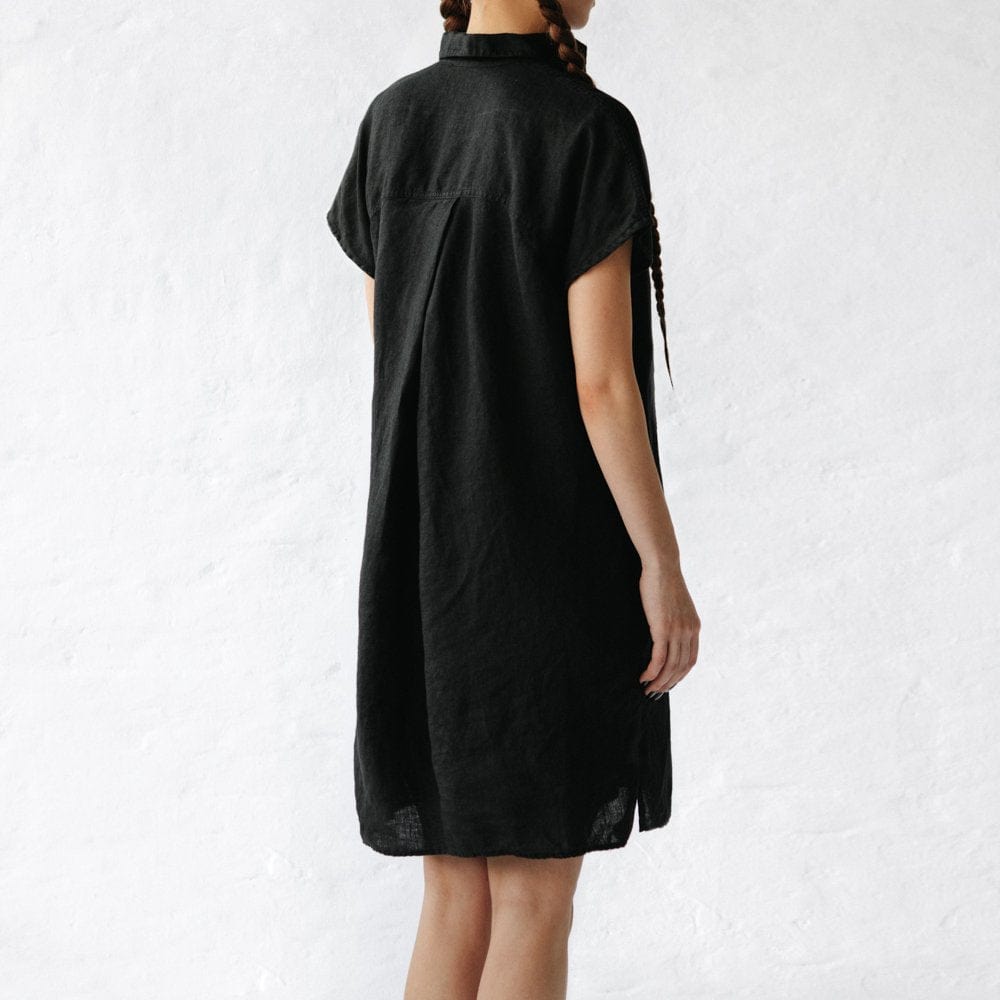 Seaside Tones Jovi Linen Dress - Black