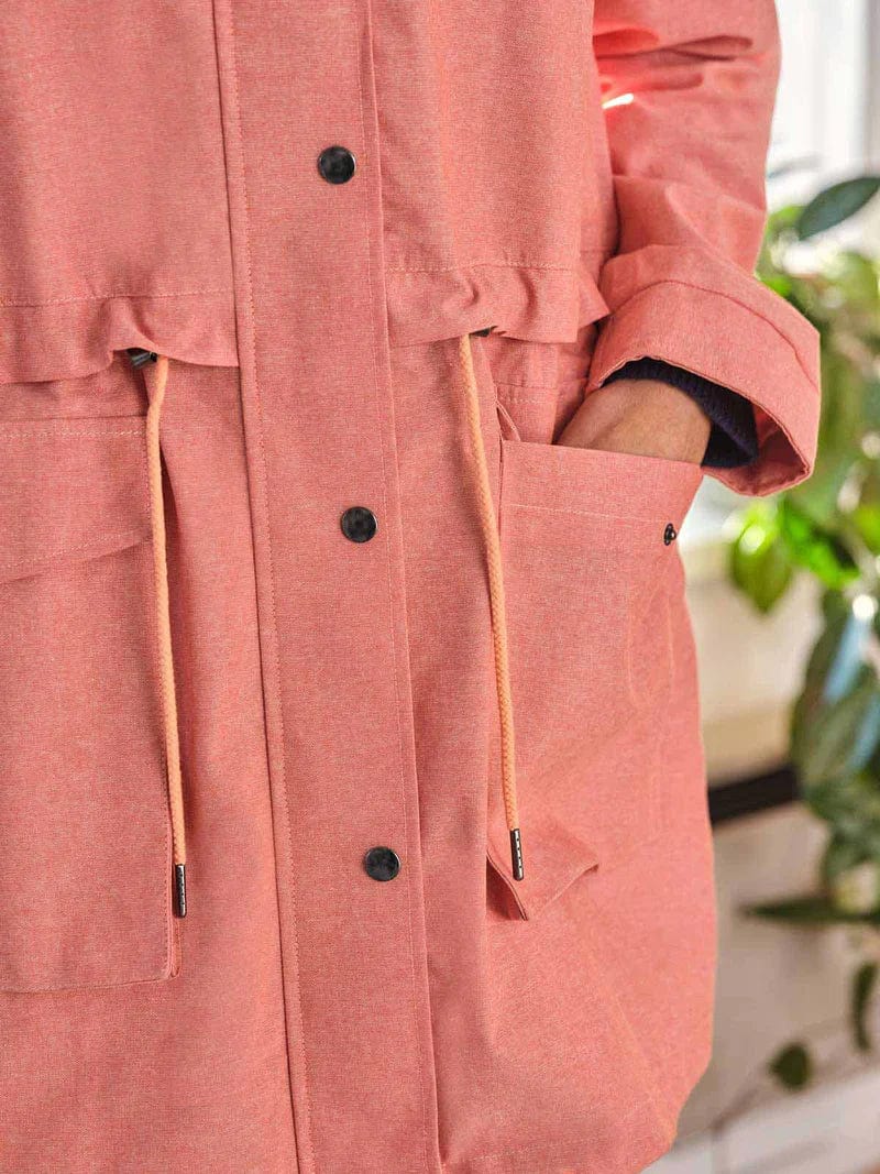 Thought The Perfect Organic Cotton Waterproof Jacket - Orange