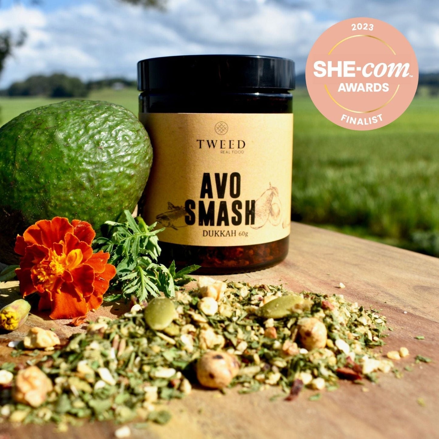 Tweed Real Food Avo Smash Dukkah Jar 60g $12.95