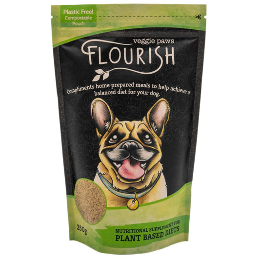 Veggie Paws Flourish Nutritional Supplement for Dogs 250g