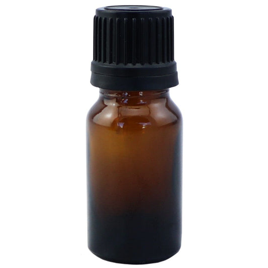 Amber Glass Bottle with Black Dripolator 10ml