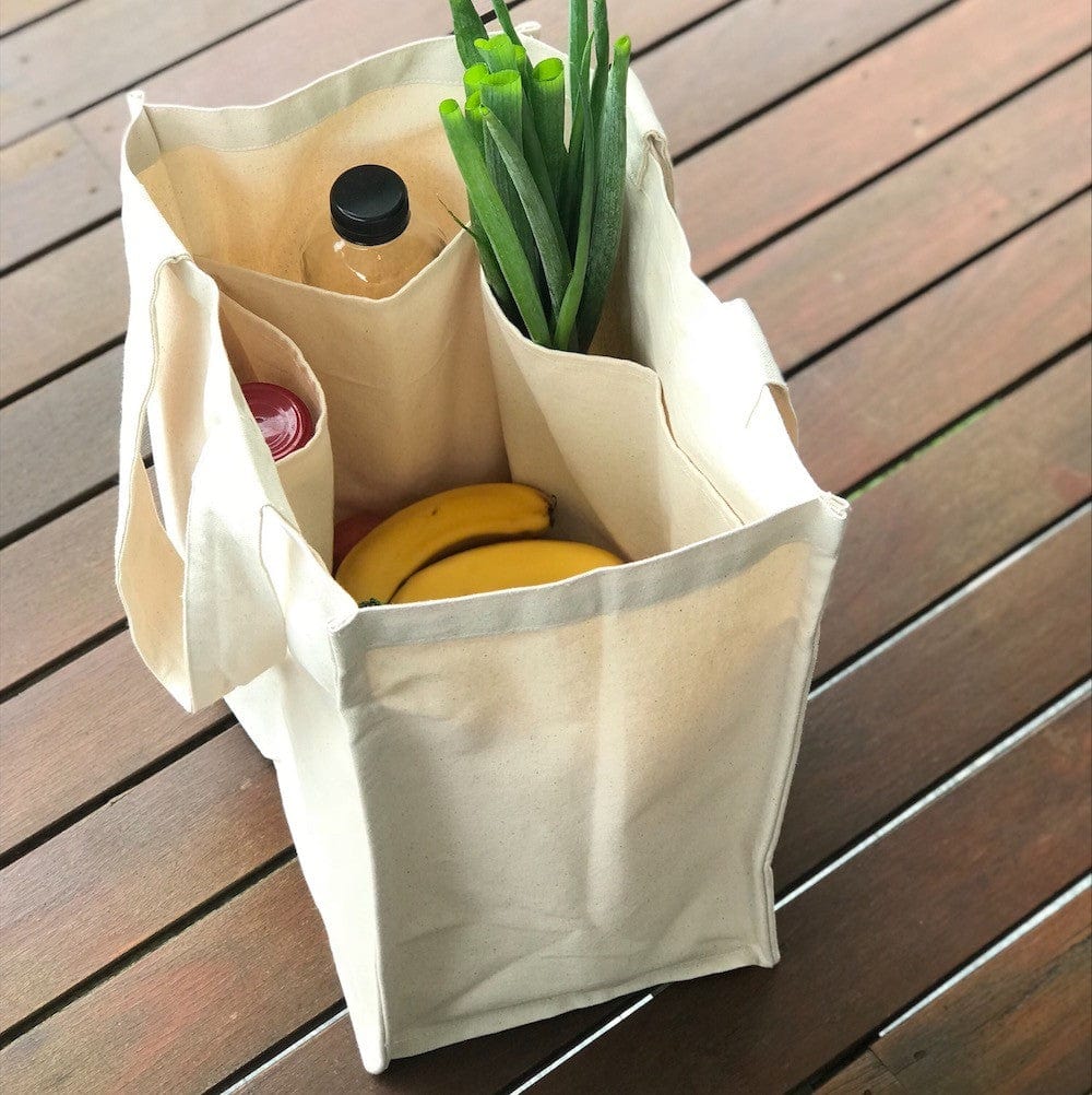 Biome Organic Cotton Canvas Tote Shopping Bag Natural