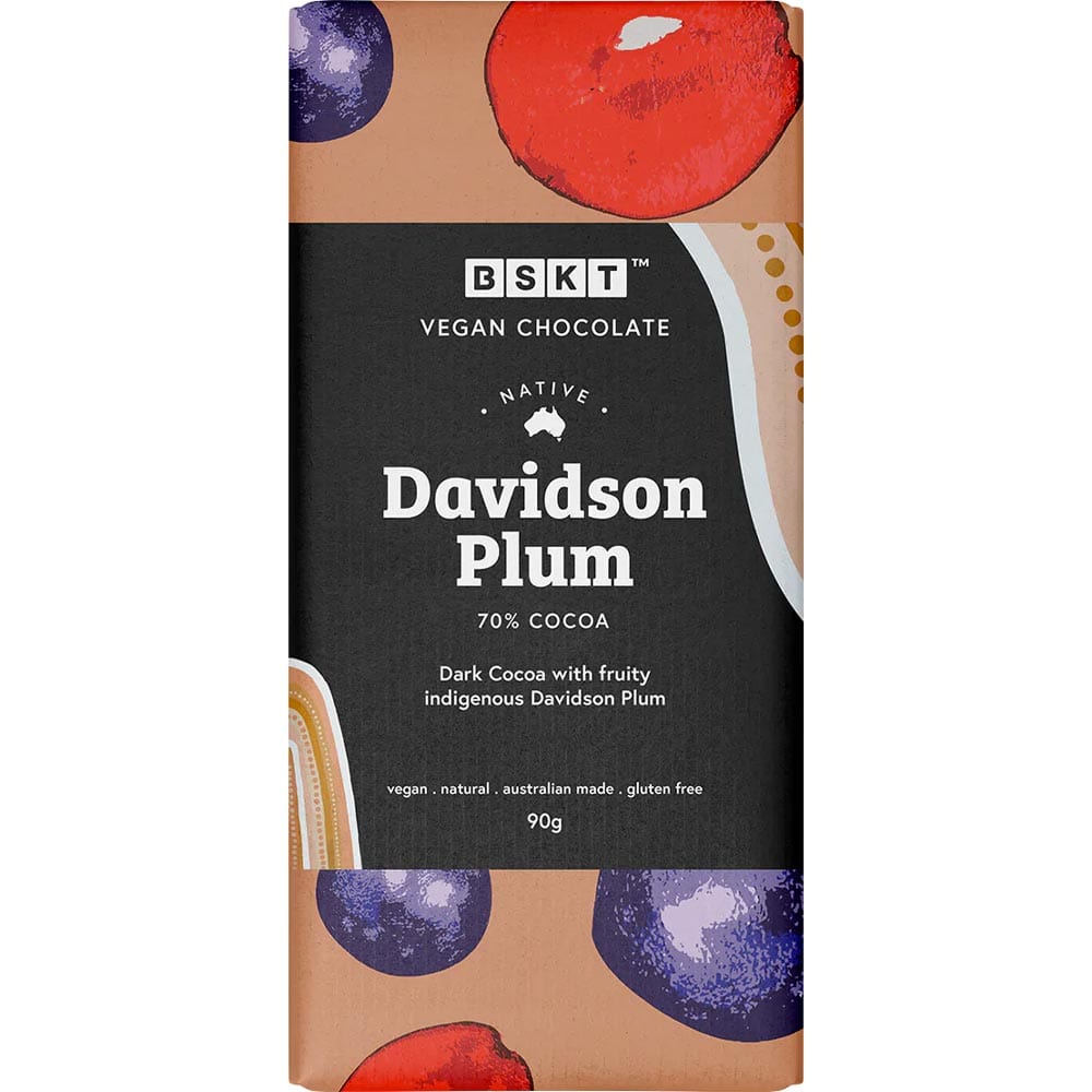 BSKT Chocolate Block 90g Native Davidson Plum