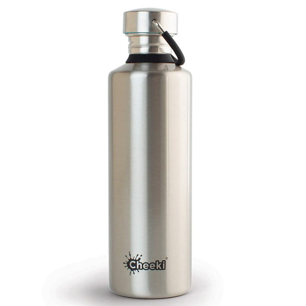 Buy Cheeki 750ml Stainless Steel Water Bottle - Silver – Biome US Online