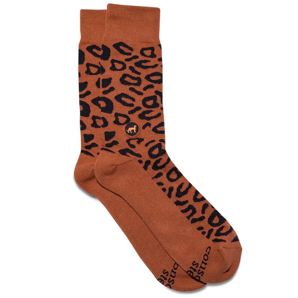 Conscious Step Socks That Protect Cheetahs - Tan