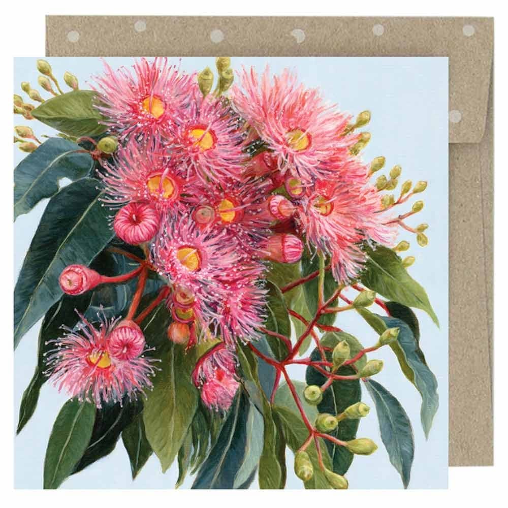 Earth Greetings Mini Card - Summer Gumflowers