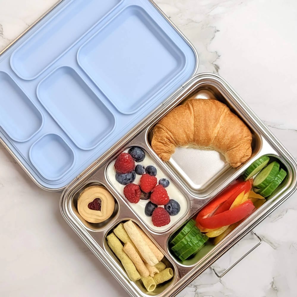 EcoCocoon Bento Lunch Box - 5 Compartment Blueberry