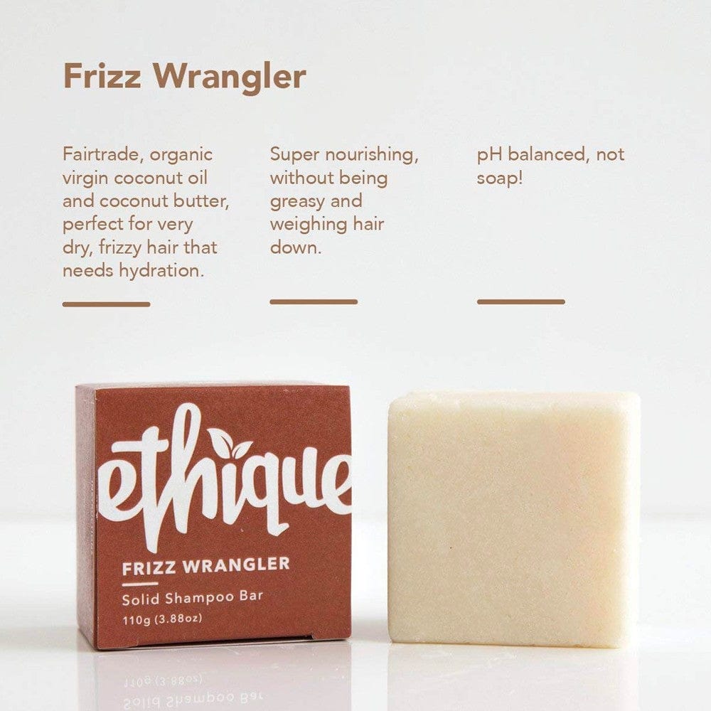 Buy ETHIQUE Solid Shampoo Bar for Dry or Frizzy Hair 110g - Frizz Wrangler  – Biome US Online