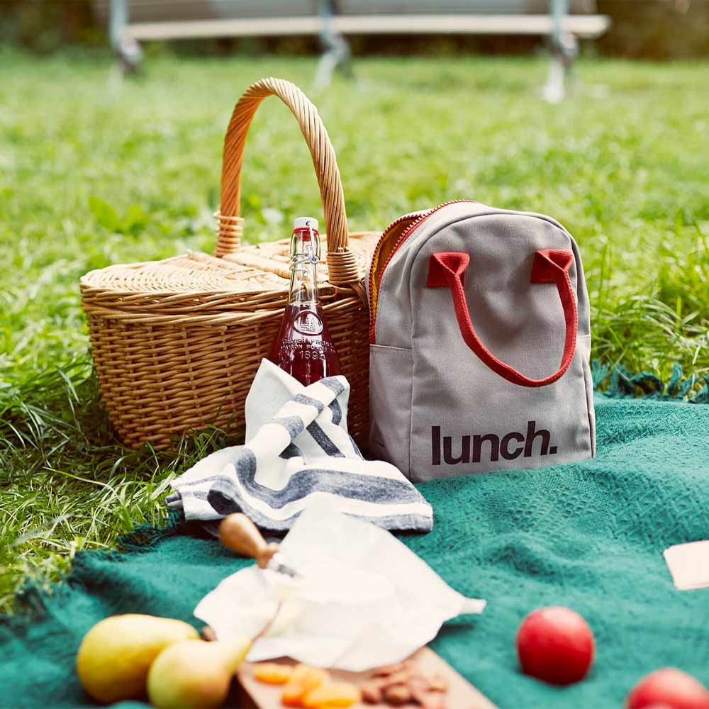 Fluf Shark Zipper Lunch Bag