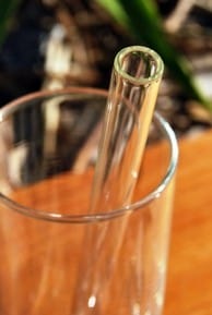 Glass Straw Australian Made 9mm Straight - Clear