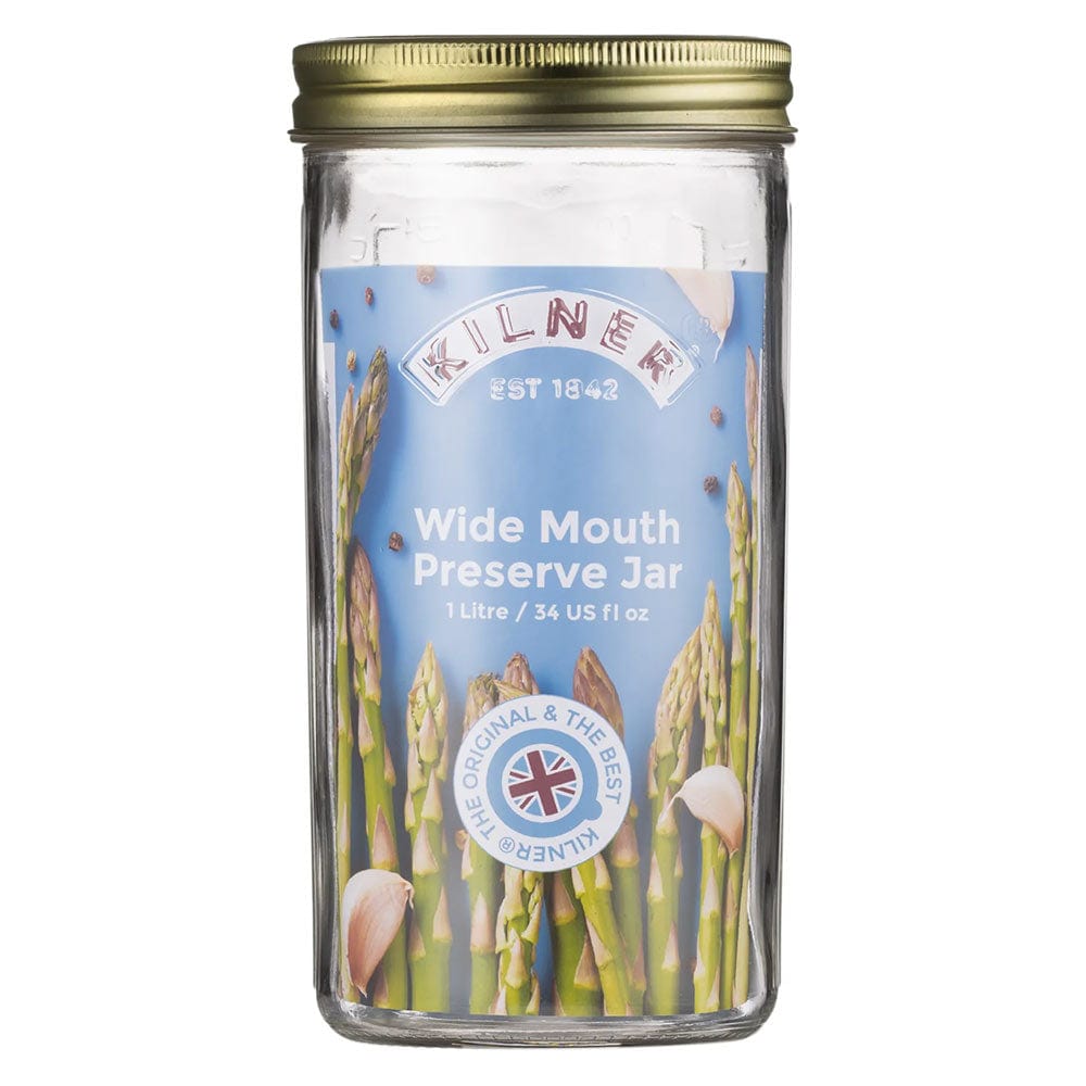 Kilner Wide Mouth Preserve Jar 1 Litre