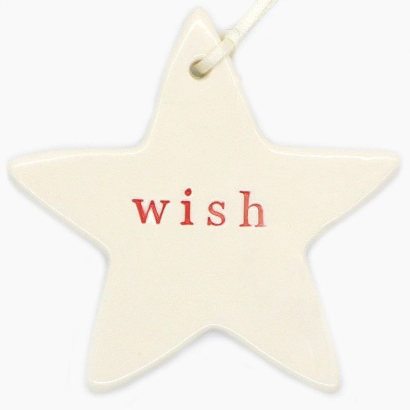 KJ xmas word star - wish