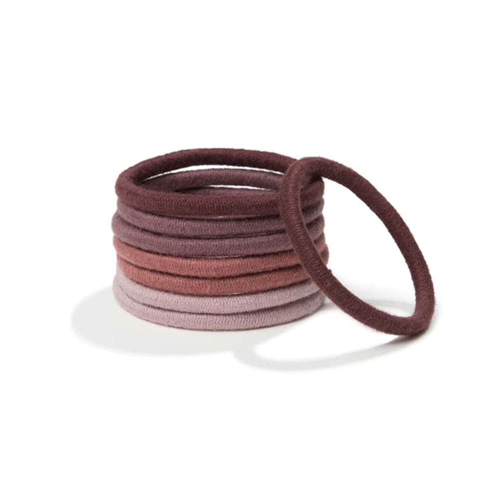 Kooshoo Plastic-Free Round Hair Ties Mondo 8 Pack - Earth Tints