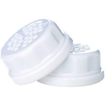 Lifefactory Flat Caps 2pk - White