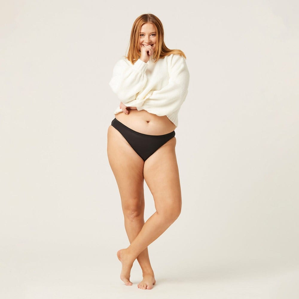 Buy Modibodi Recycled Seamfree Bikini Moderate/Heavy - Black – Biome US  Online