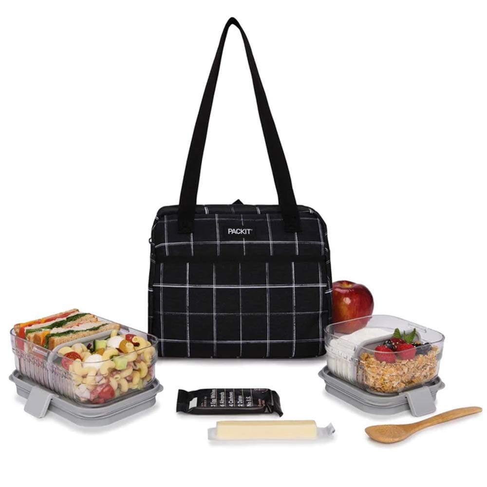 PackIt Freezable Hampton Insulated Lunch Bag Grid