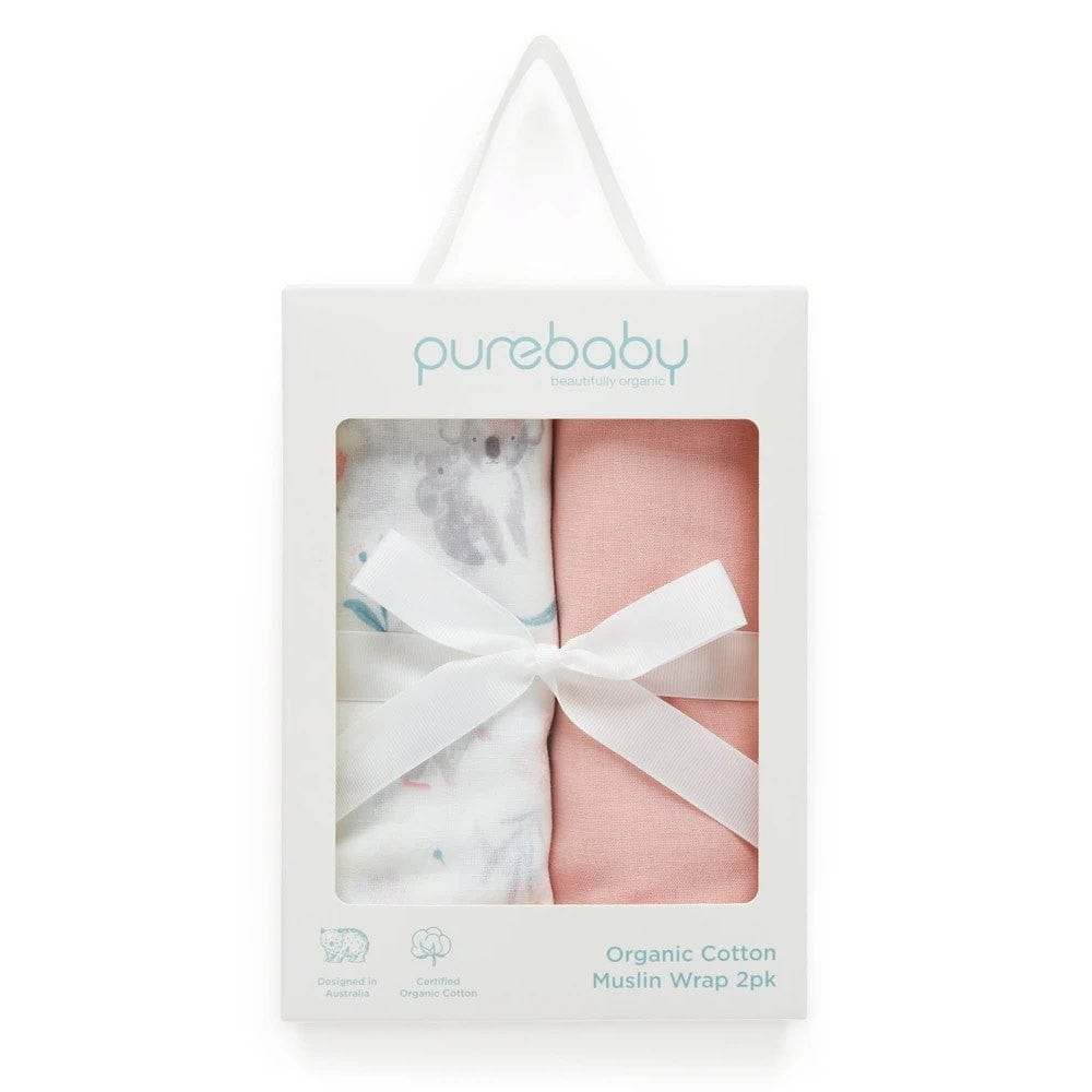 Purebaby Australiana Muslin Wrap Hamper - Blossom Friends