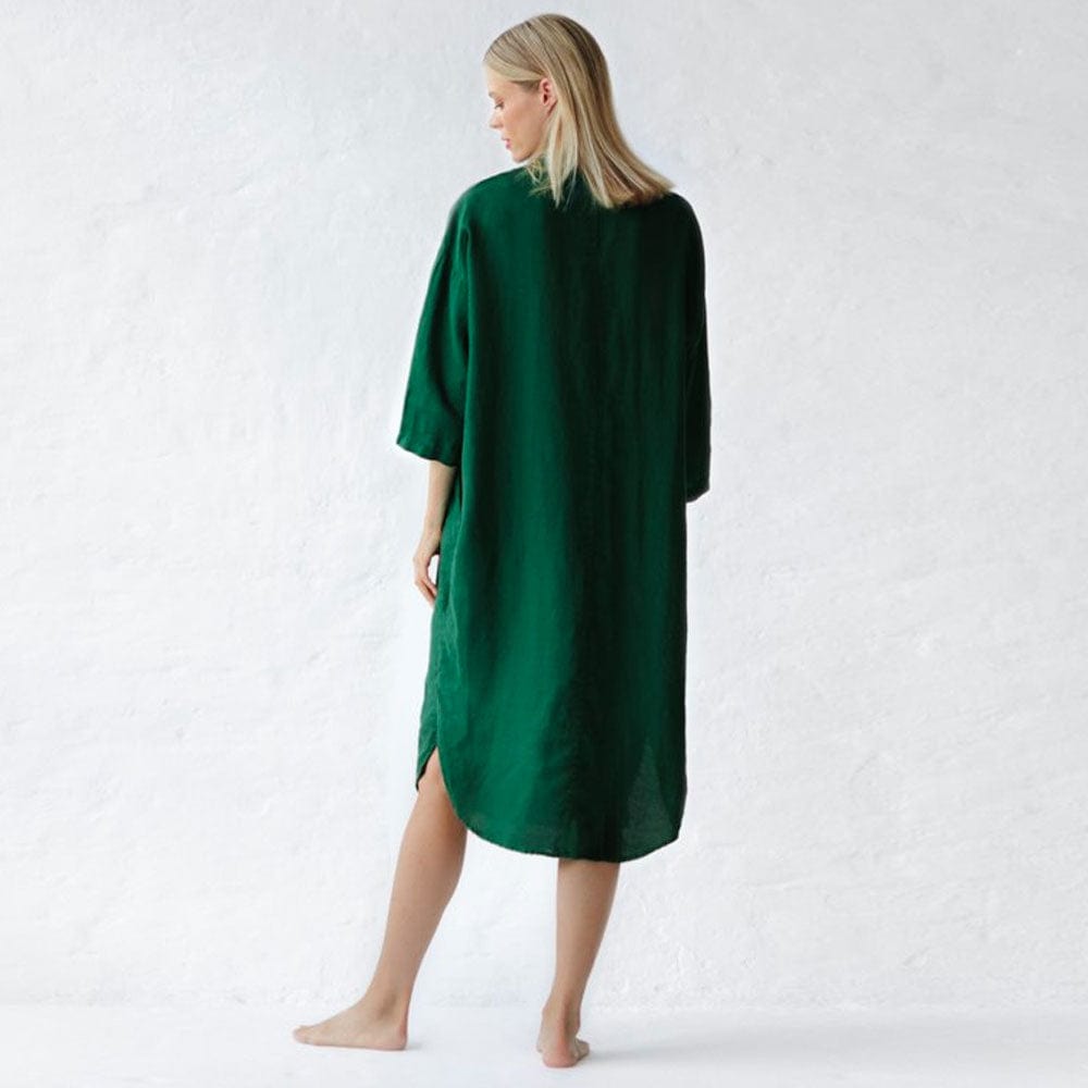 Seaside Tones Shirt Dress - Green