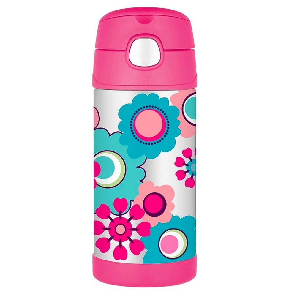 Thermos FUNtainer Insulated Stainless Steel Bottle 355ml - Flower