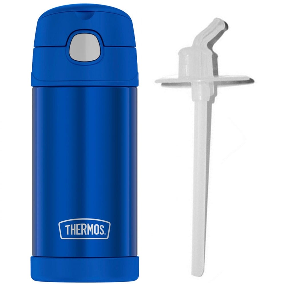 THERMOS Funtainer 2 Replacement Straws & Mouthpieces Set for Lids w/ Carry  Loop!